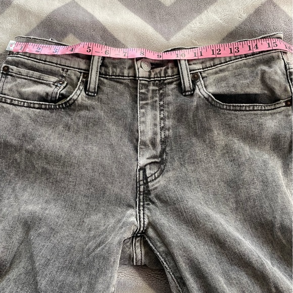 Levi’s 511 Men’s Black Wash Distressed Size 33 X 32 Normcore Casual Stretch - Picture 9 of 16